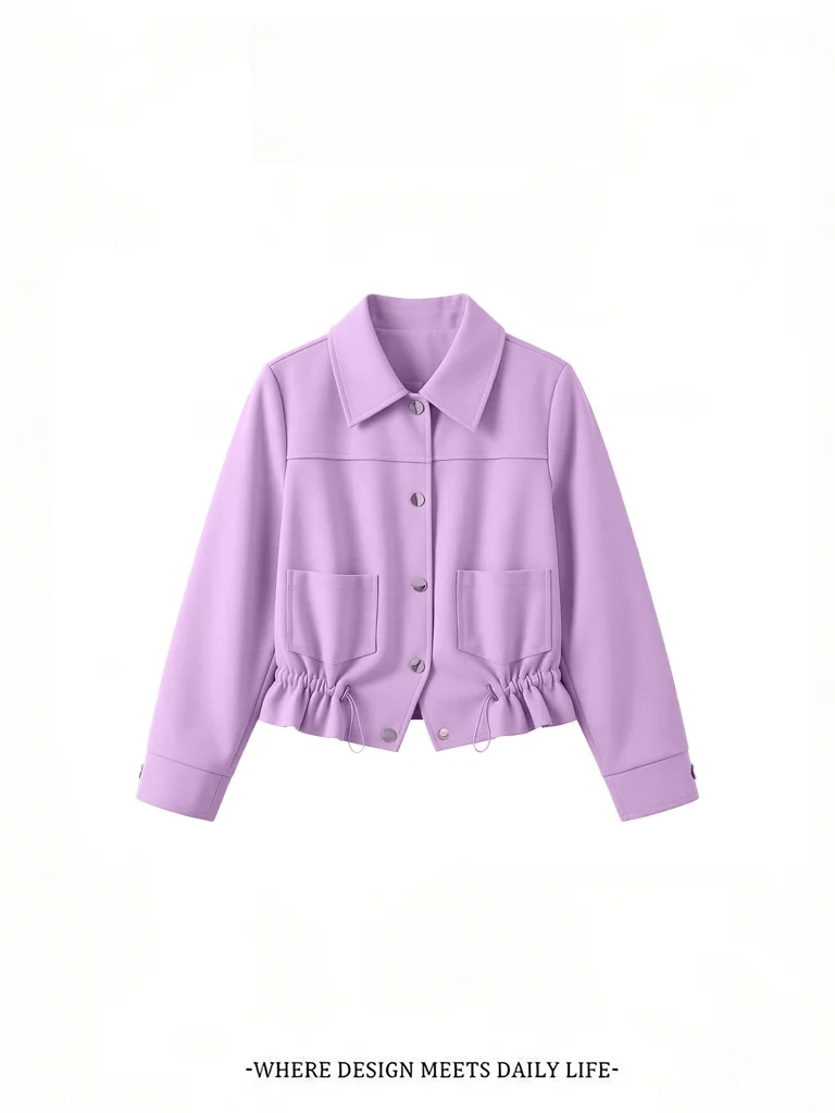 

Короткая бейсбольная куртка для женщин, весна-осень 2026, новая модель, большие размеры, стиль с утонченным дизайном, для повседневной носки