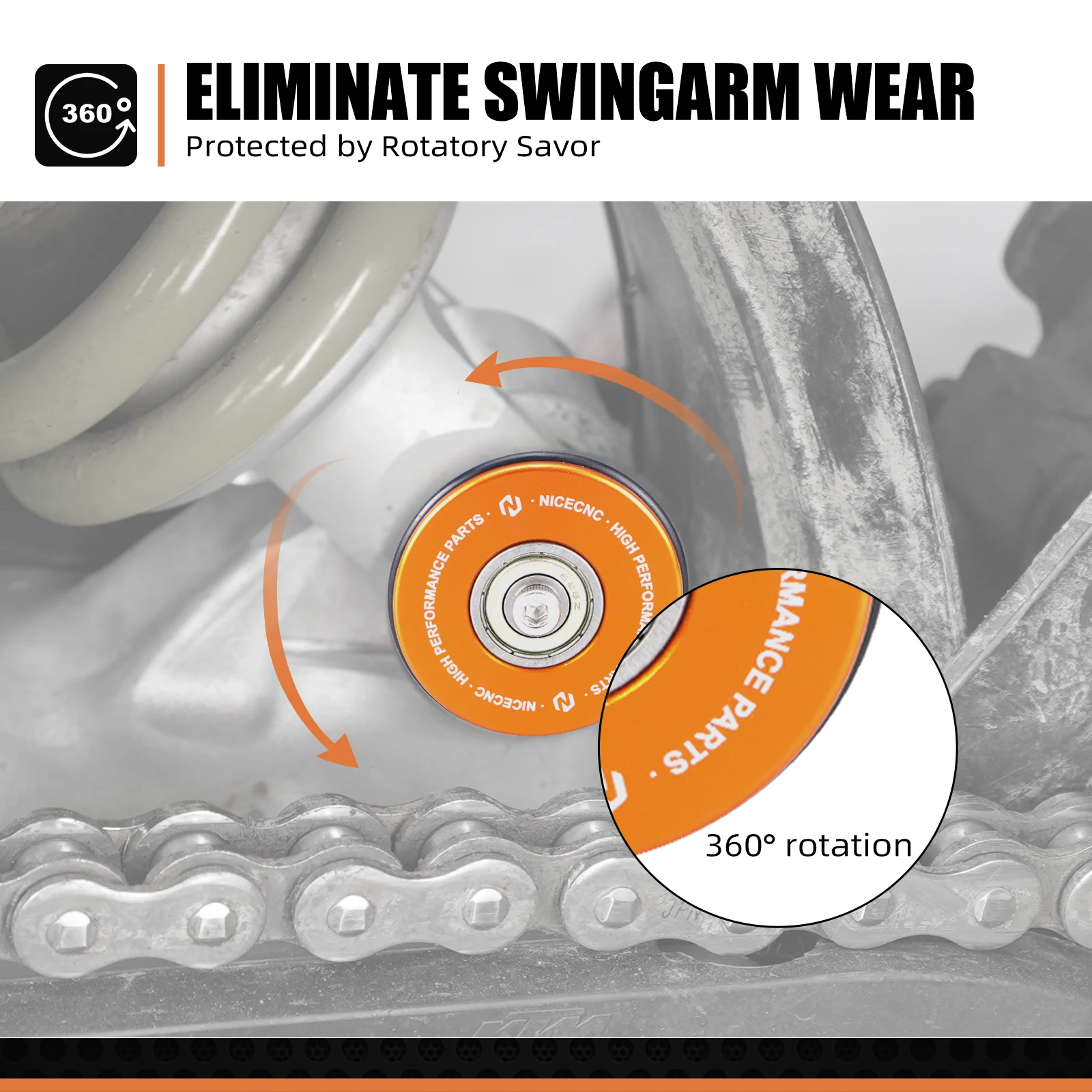 NICECNC Für KTM EXC 300 EXC 250 EXC 150 EXC 250F EXCF 350 EXC 450 XCW XCF-W TPI Sechs Tage 2017-2022 PDS Schwinge Saver Schutz