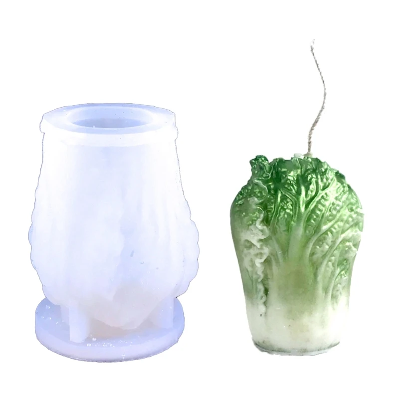 

F42F 3D Cabbage Decoration Silicone Mold Resin Epoxy Craft Plaster Crafts