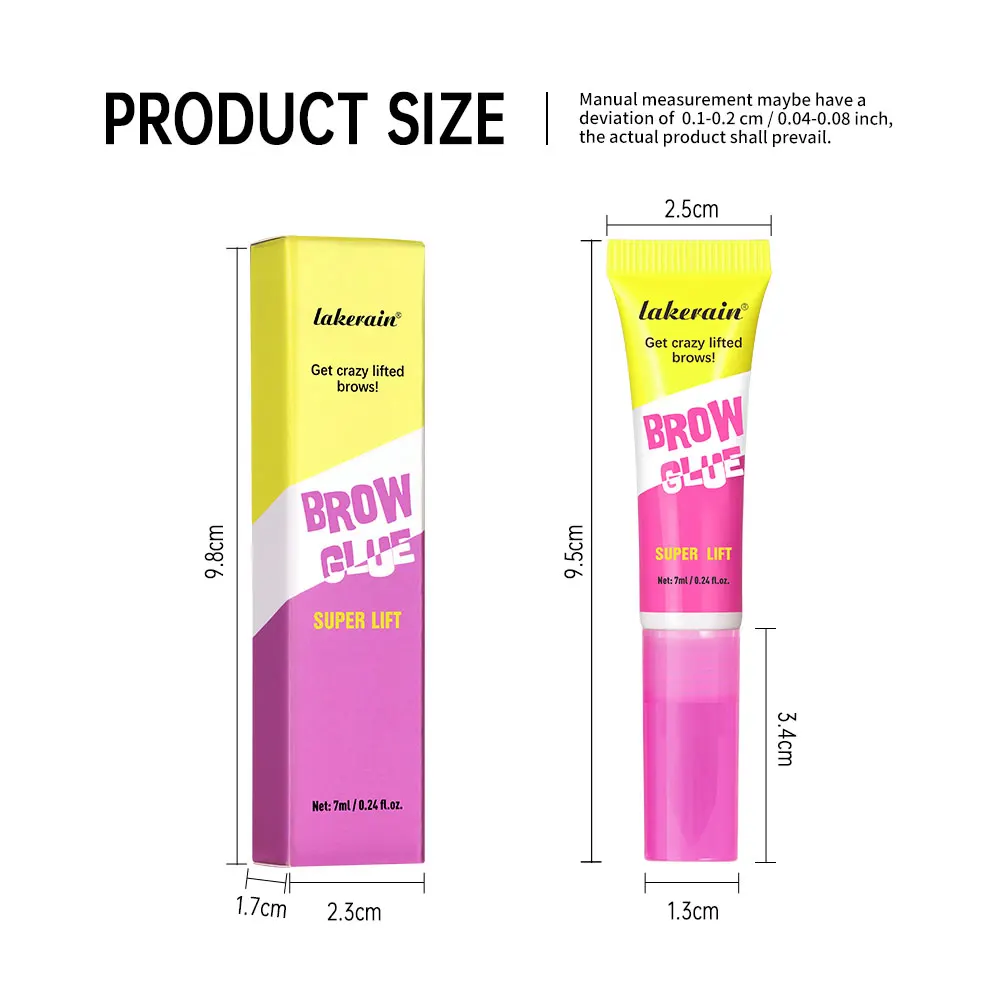 جل الحواجب طويل الأمد من Lakerain - تركيبة قوية طوال اليوم، مقاومة للماء ومقاومة للعرق للحواجب البرية ولكنها المدبوغة
