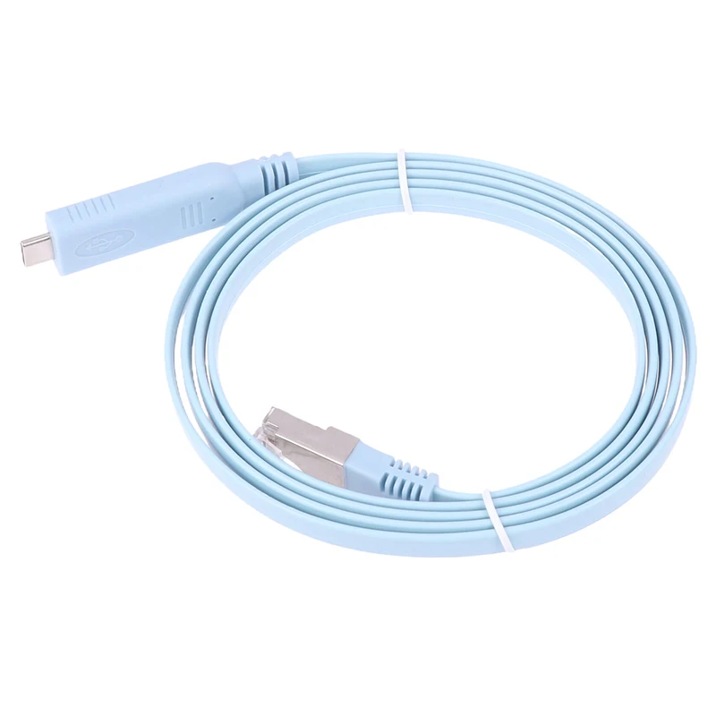 كابل وحدة التحكم من USB C إلى RJ45 ، رقاقة FTDI ، سلك تسلسلي ، RS232 ، جهاز التوجيه ، محول RJ 45 ، خط التبديل ، كابلات تمديد من النوع C