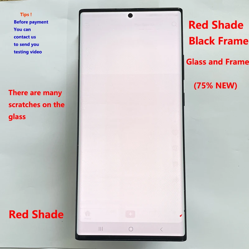 NONE Mit Dot Line LCD für Samsung Note 20 Ultra 5G N985 N986F N986B LCD Display Touch Screen mit Mängel Bildschirm ersetzen 4