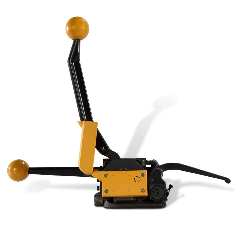 

Manual Sealless Steel Strapping Machine Bander Binding Steel Strapping Tool Packing Machinery for 12.7-19mm Steel Strip