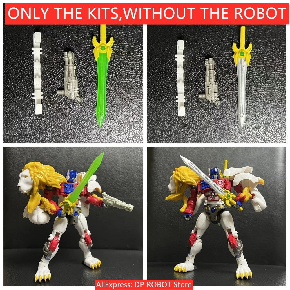 NEW Weapon Fluorescent Big Sword Hand Gun Filler Piece Upgrade Kit For Legacy Lio Convoy LEO PRIME Accessories-JUQI Studio