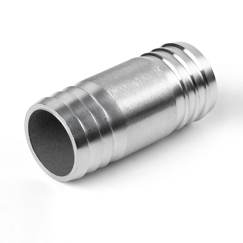 

6 8 10 13 14 18 21 2225mm Hose Barb Straight Through Two-way 304 Stainless Steel Pipe Fittings Connector Length 50mm55mm60mm65mm