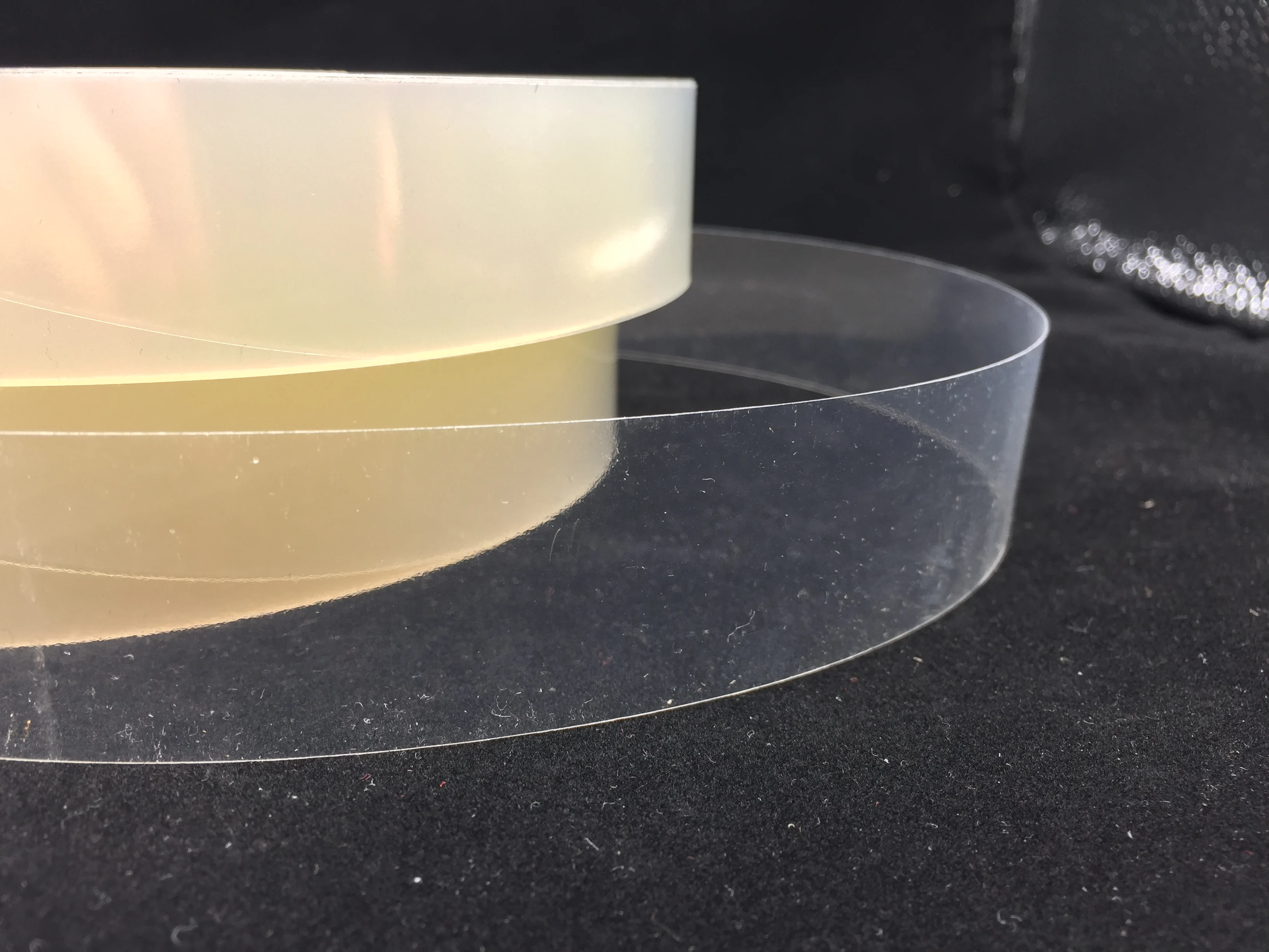 30mm Width 120 Microns150m Length Plastic Bundling Film Opp Banding Tape Package Strap Roll for Banknote