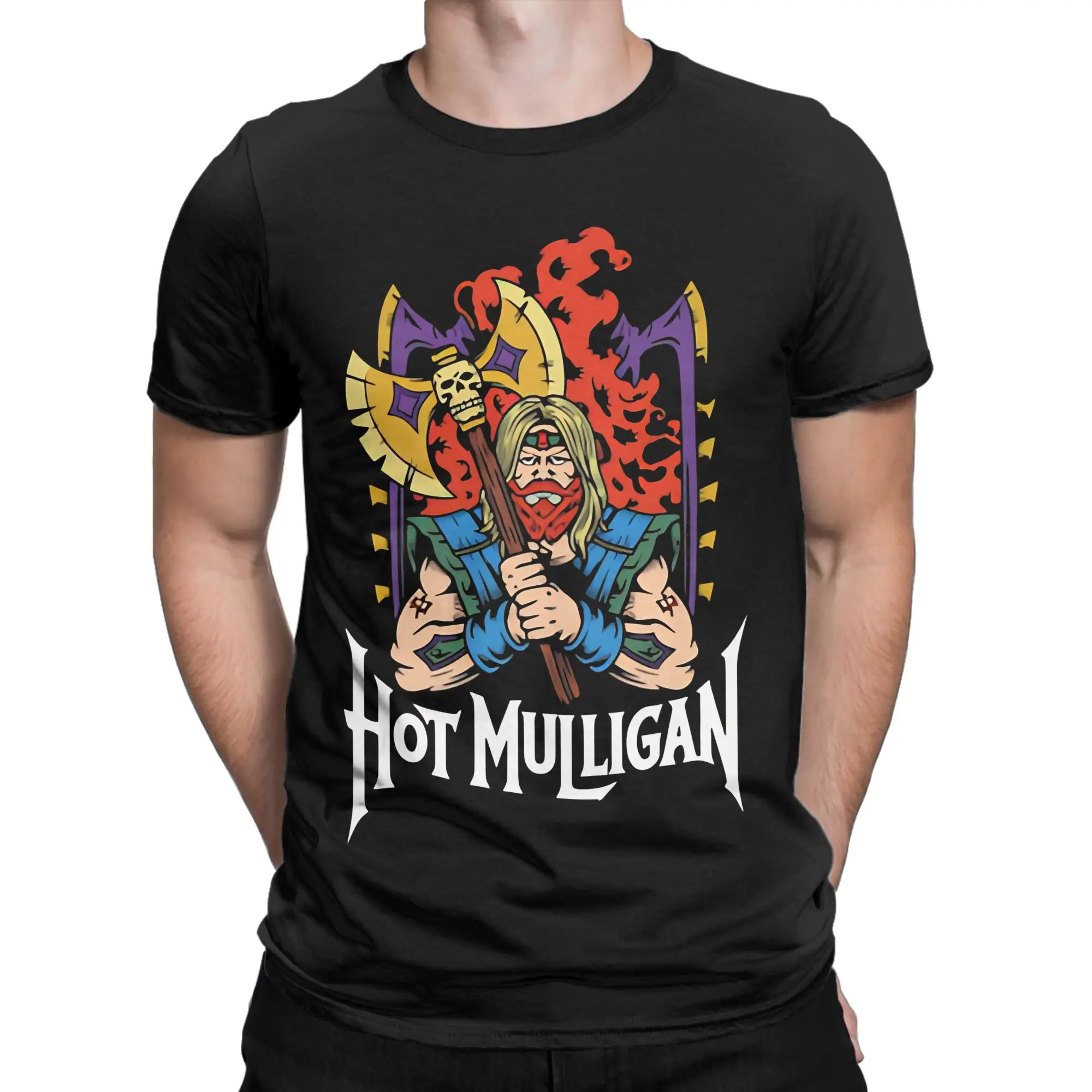 Post Hardcore Art Classic Hot Mulligan Graphic Funny 100% Cotton T-Shirt Tops Tees For Men