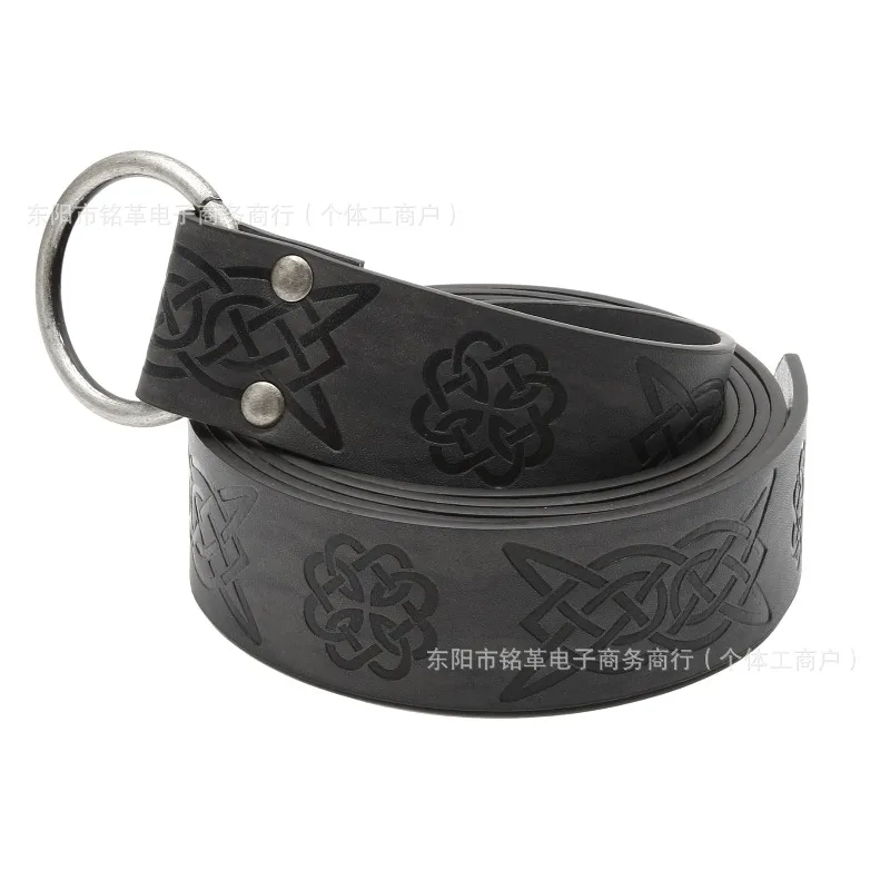 Set di accessori per carnevale di Halloween Cintura da cavaliere medievale Bracciale da polso Bracciale da spalla Puntelli cosplay vichinghi