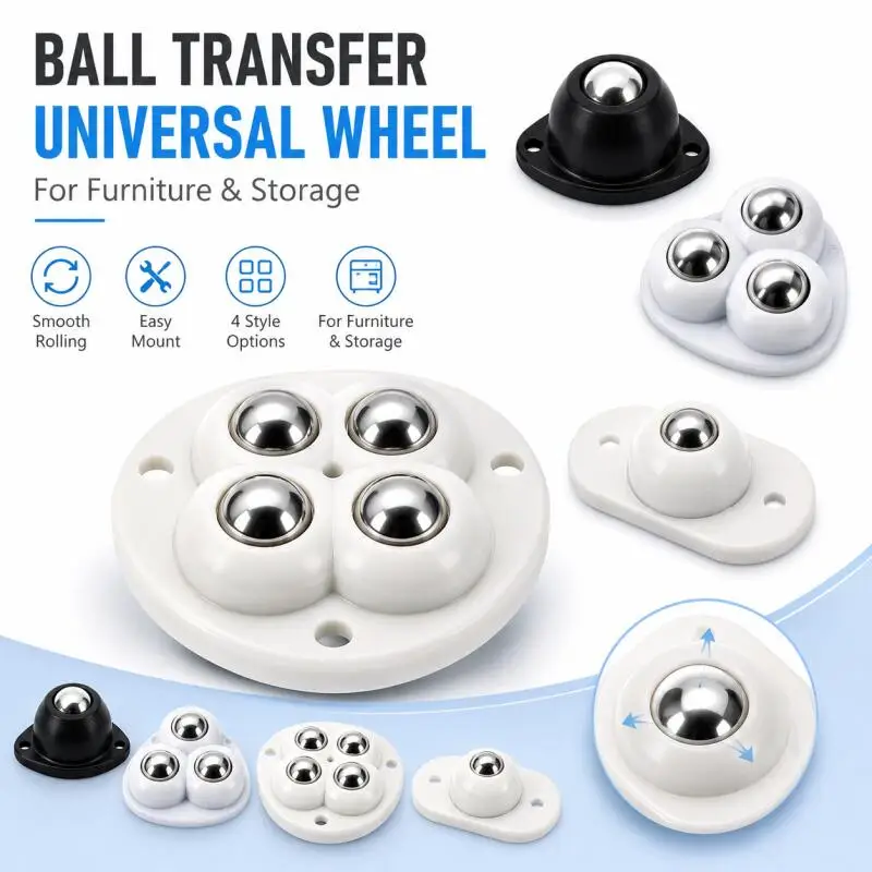 4/8/12pcs Universal Wheels for Home Appliances, Adhesive Appliance Casters, Smooth and Quiet Sliding, Rotatable, Adhesive Caster