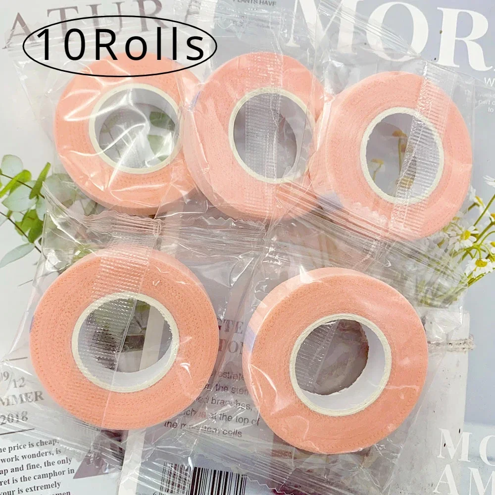 10Rolls Eyelash Tape Eyelash Extension Paper Tape Wholesale Breathable Non-woven Cloth Adhesive Patches Under Eye Pad