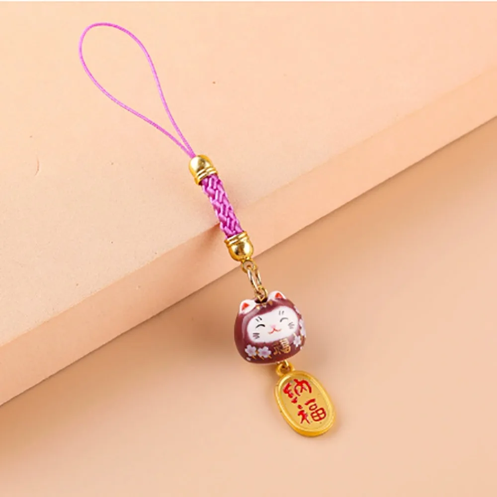 Charm Japanese Hang Bag  Accessories Phone Straps Phone Key Strap Lucky Cat