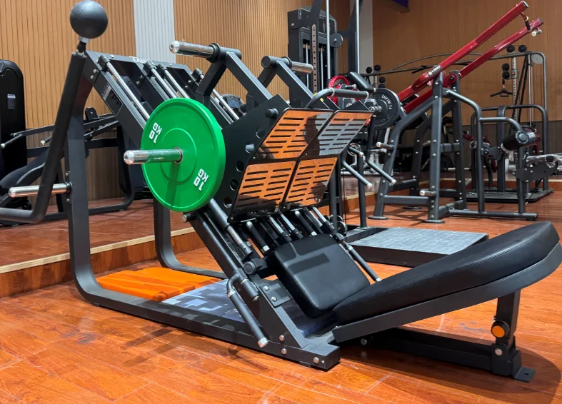 

Leg Press Commercial Grade Plate Loaded Adjustable Leg Press Machine with Extra Plate Storage