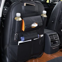Car Front Seat Back Child Organizer Storage Bag For Kia Sportage SL Rio 2 3 4 5 Niro Mohave Seltos Sorento Carnival Carens K5 K8