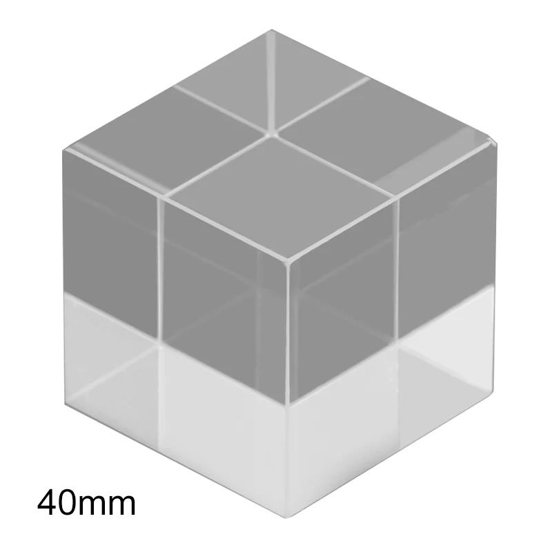 4x4x4cm Cube K9 Optical Glass Hexahedron Prism for Photography High Quality Decorations Scientific Experimental Instruments