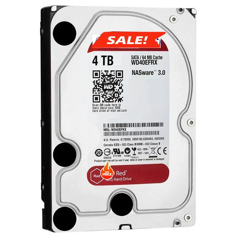 Imagem -03 - Westen-rn-digital W--d Red Nas Disco Rígido Interno 4tb 6tb 35 5400 Rpm Classe Sata 64 mb Cache Hdd Wd40efrx