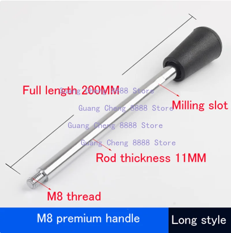 

1pc NEW M6 M8 M10 Work Rod Machine Tool Work Handle Bar Carbon Steel Bench Drill Milling Machine Accessories
