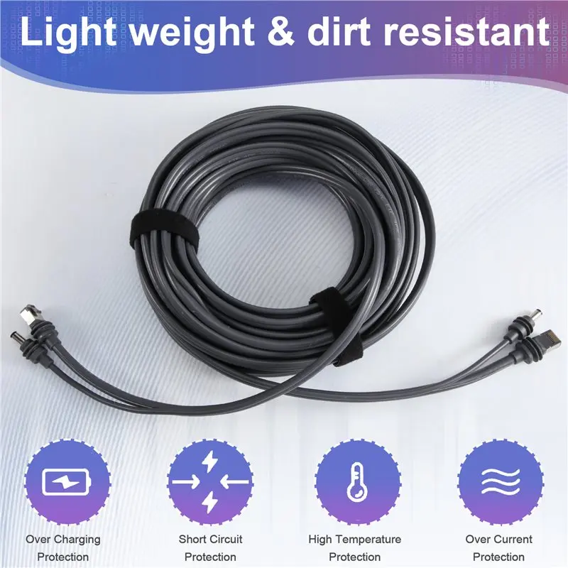 Highly Recommended Extension Cable 2-In-2 Data/Power Fast Charging Ethernet For Starlink Mini 10M For Starlink Mini Only