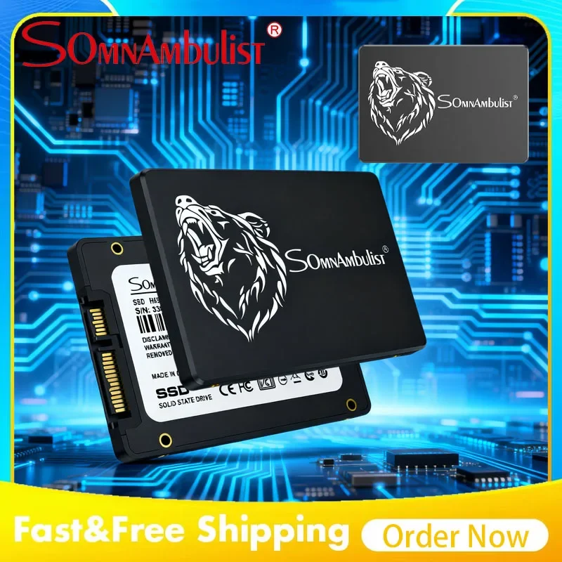 SomnAmbulist 2.5 Inch SATA3 Solid State Drive High Speed Multiple Capacities For Desktop PC And Laptop