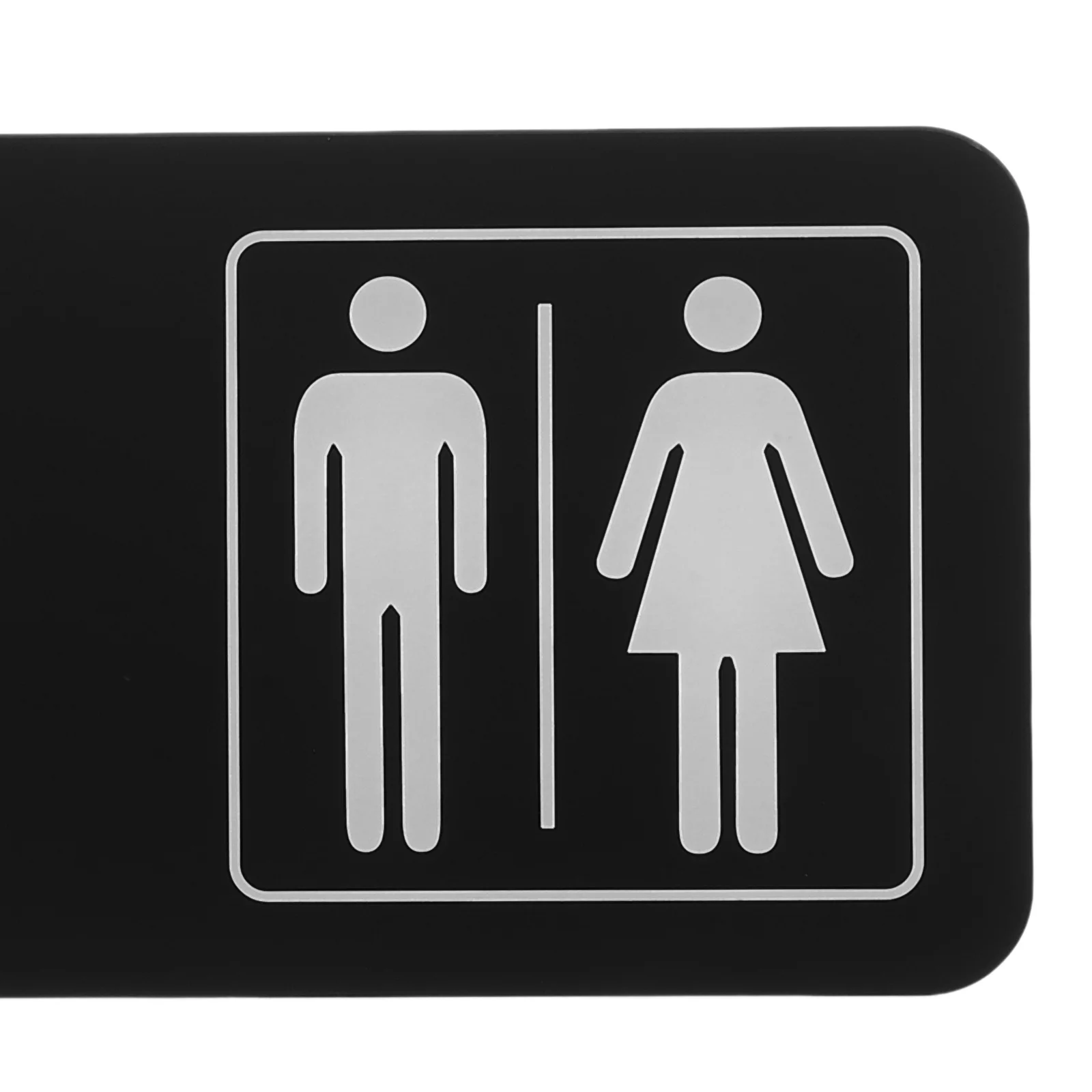 2Pcs Acrylic Restroom Signs Creative Design Men Women Door Signs Durable Bathroom Plaques Easy Install Home Business Toilet Sign