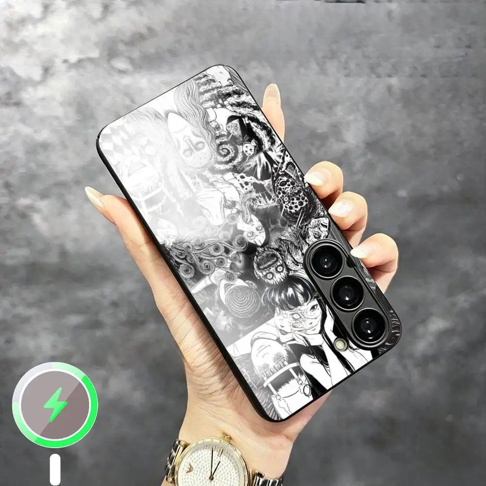 Thriller Cool Tomie junji ins Phone Case For Samsung S26 S25 S24 S23 S22 S21 Plus Ultra Fold A Glass Magnetic Case