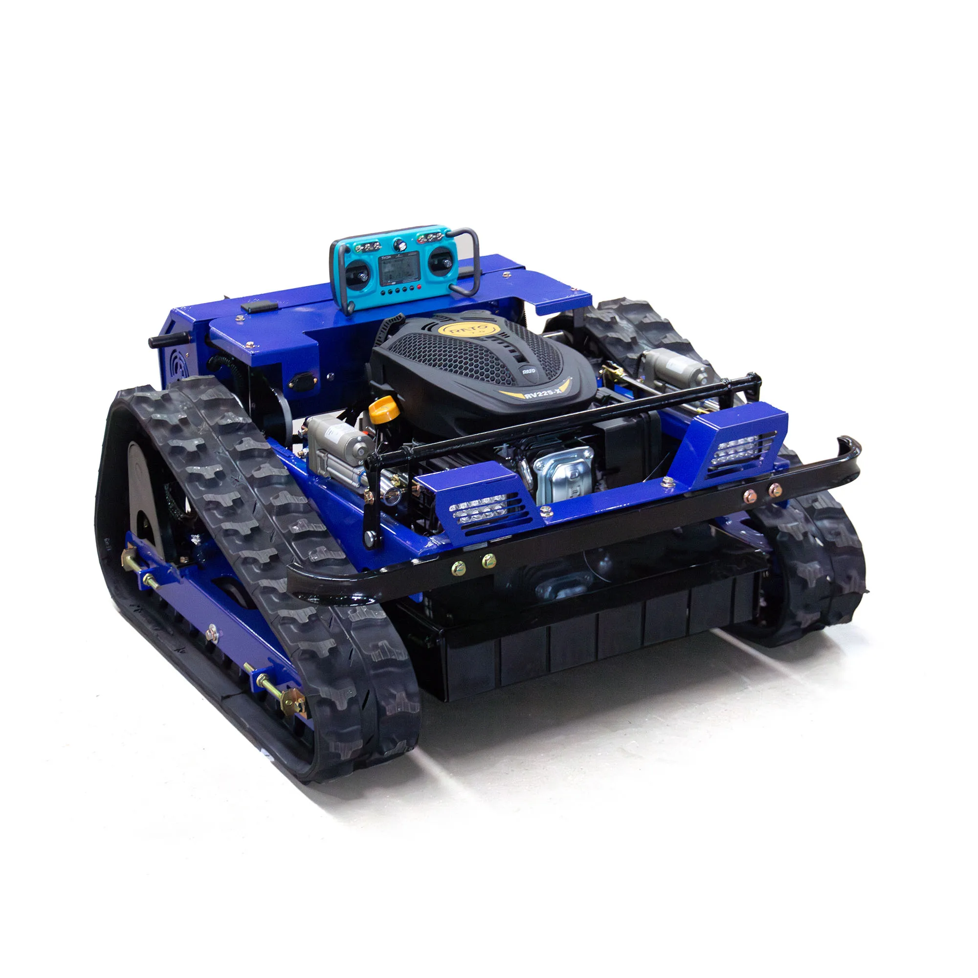 Customized Smart Remote Controlled Lawn Mower 550mm 1000mm Width 4WD Battery Brush Cutter for Steep Slopes