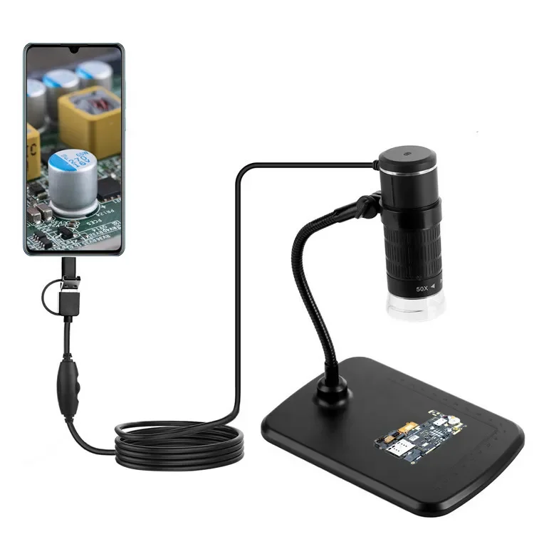 Stable 3-in-1 Digital Microscope Mobile Phone Android Computer Hot-selling Student Home Microscope
