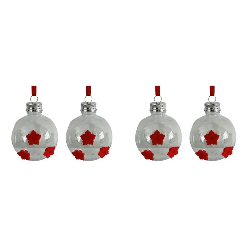 VOFUN-Hummingbird Feeder,Humming Bird Feeders,Hummingbird Leak Proof Feeder For Outdoors Hanging 4Pcs