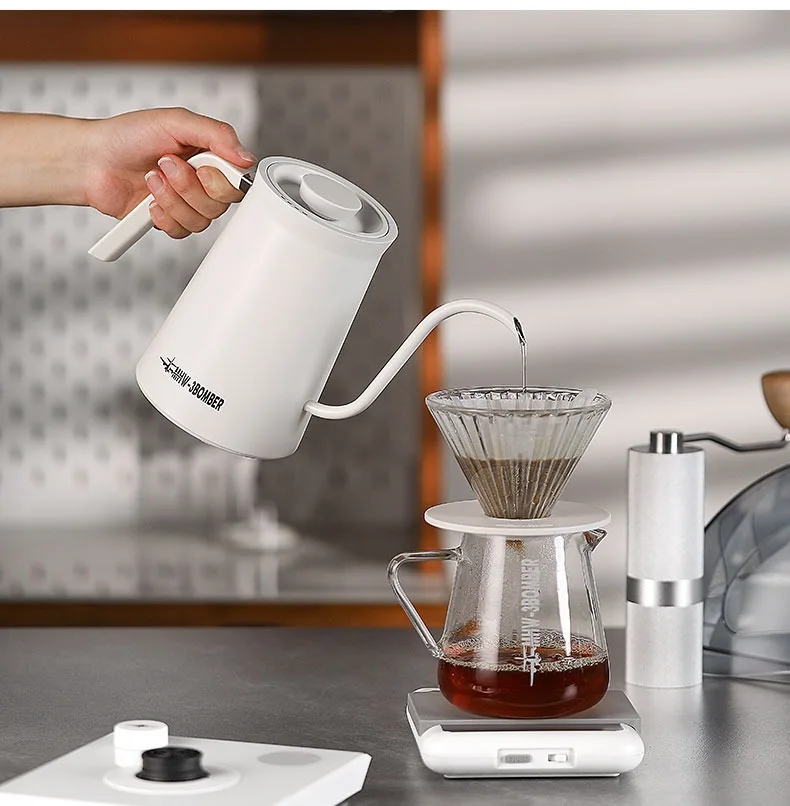 MHW-3BOMBER Assassin Pour Over Coffee Pot Home Use Temperature Control Electric Kettle Water Boiler Hand Pour Coffee Pot