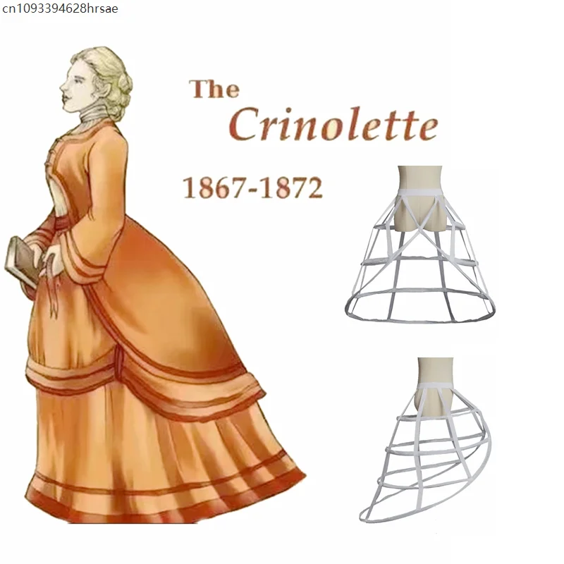 Cage Hoop Petticoat Women Irregular Crinoline Skirt Pannier White Black Wedding Bridal Underskirt Bustle