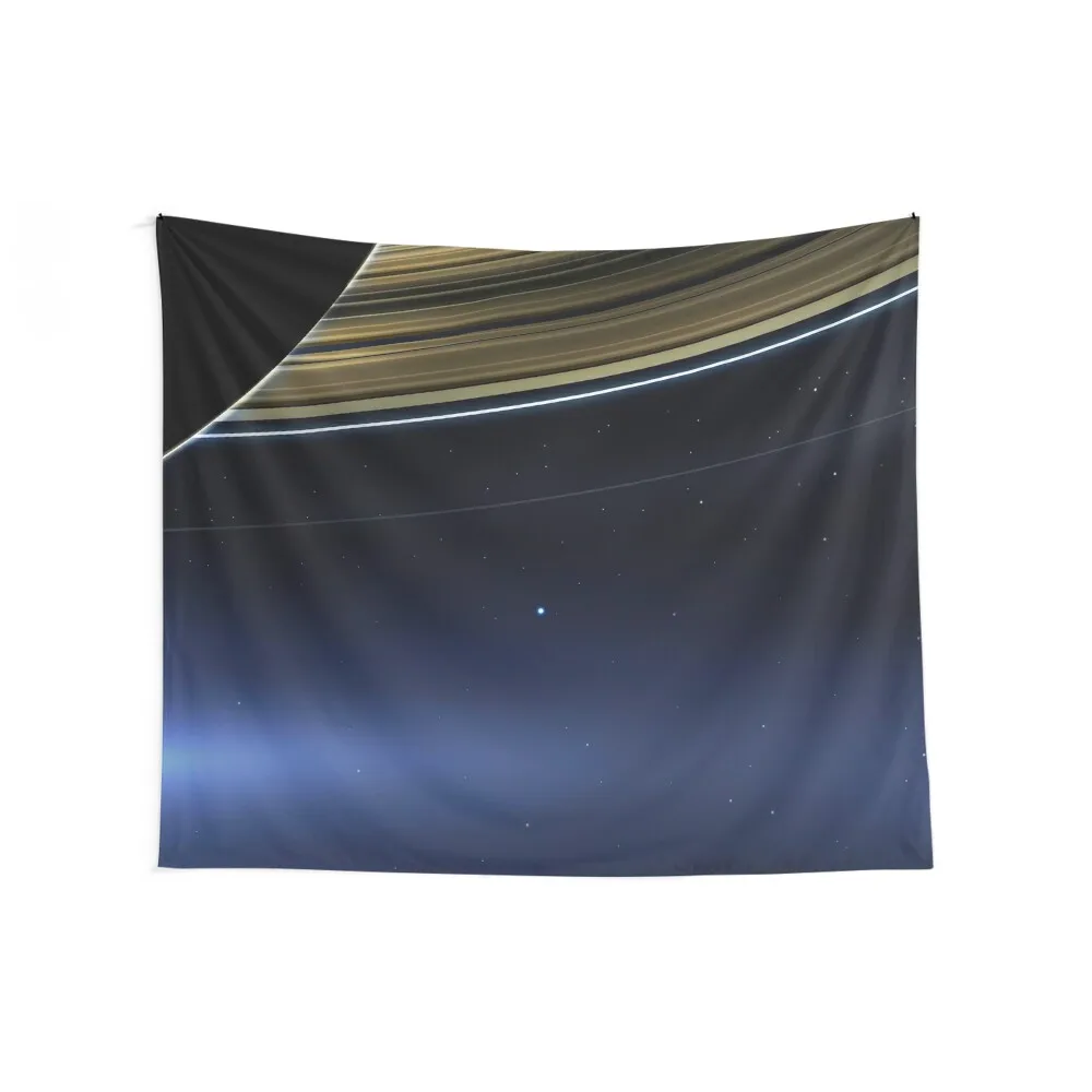 Pale Blue Dot — NASA Cassini, Saturn [HQ-quality] Tapestry Home Supplies Wall Decor Aesthetic Room Decor Tapestry