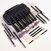 MAANGE 20pcs Makeup Brushes Kit with Gift Bag Premium Synthetic Foundation Eyeshadow Powder Blush Brush Beauty Tools for Travel