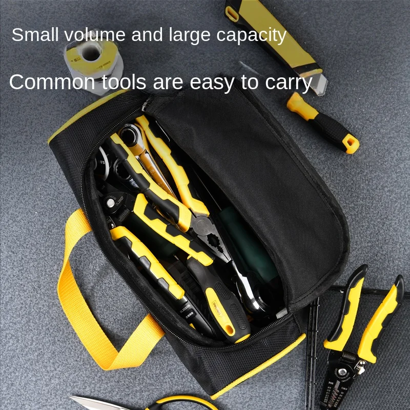 Imagem -05 - Deli Small Tool Bolsa 1680d Oxford Professional Electrician Tools Bolsa Organizer Tool Pouch Waterproof Toolbag Garage Storage