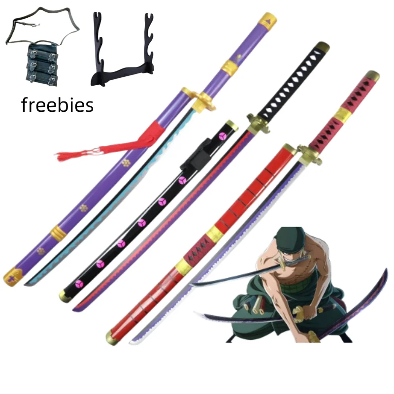 40 inch Roronoa Zoro Katana Ninja-mes zwaard Anime One Piece Cosplay originele Japanse Katana originele Samurai-sabel speelgoed cadeau