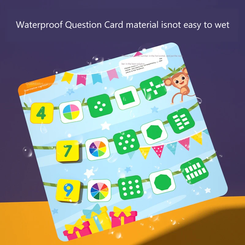 Operazioni di matematica per bambini giocattoli avanzati, giochi di numero e quantità, formazione di logica di pensiero per studenti, educazione precoce dei numeri
