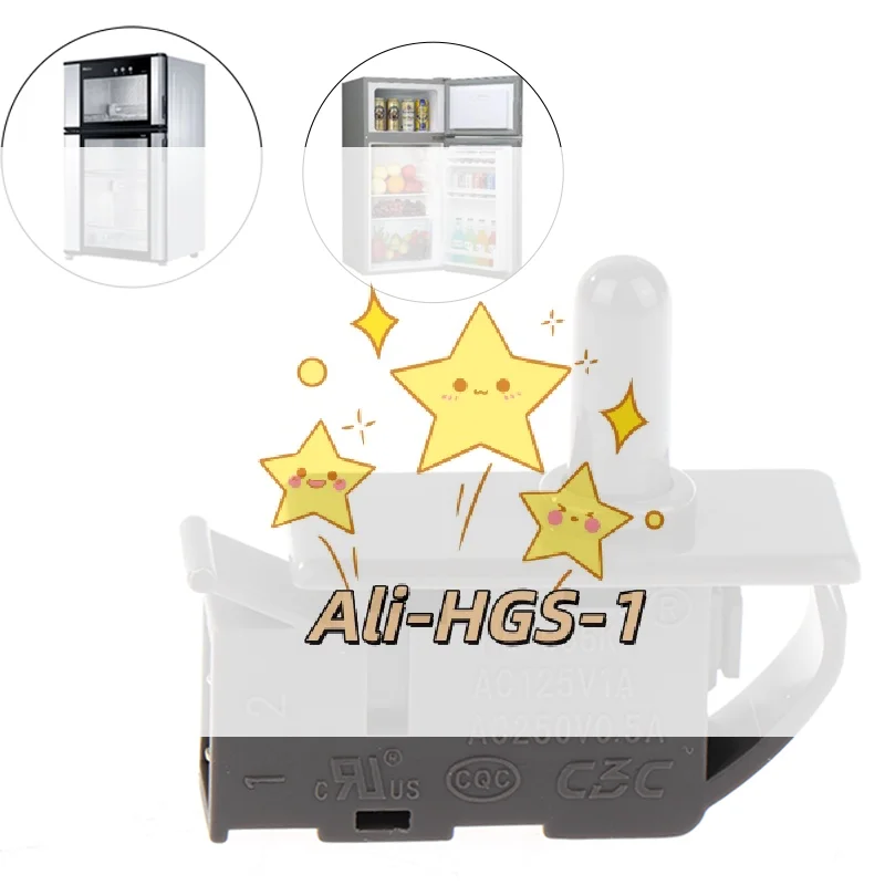 

Универсальный дверной переключатель холодильника — нормально закрытая кнопка для управления освещением морозильной камеры/холодильника, простая запасная часть