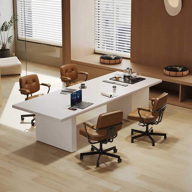 LLMM, solid wood minimalist meeting tea table integrated dual-purpose office reception negotiation table