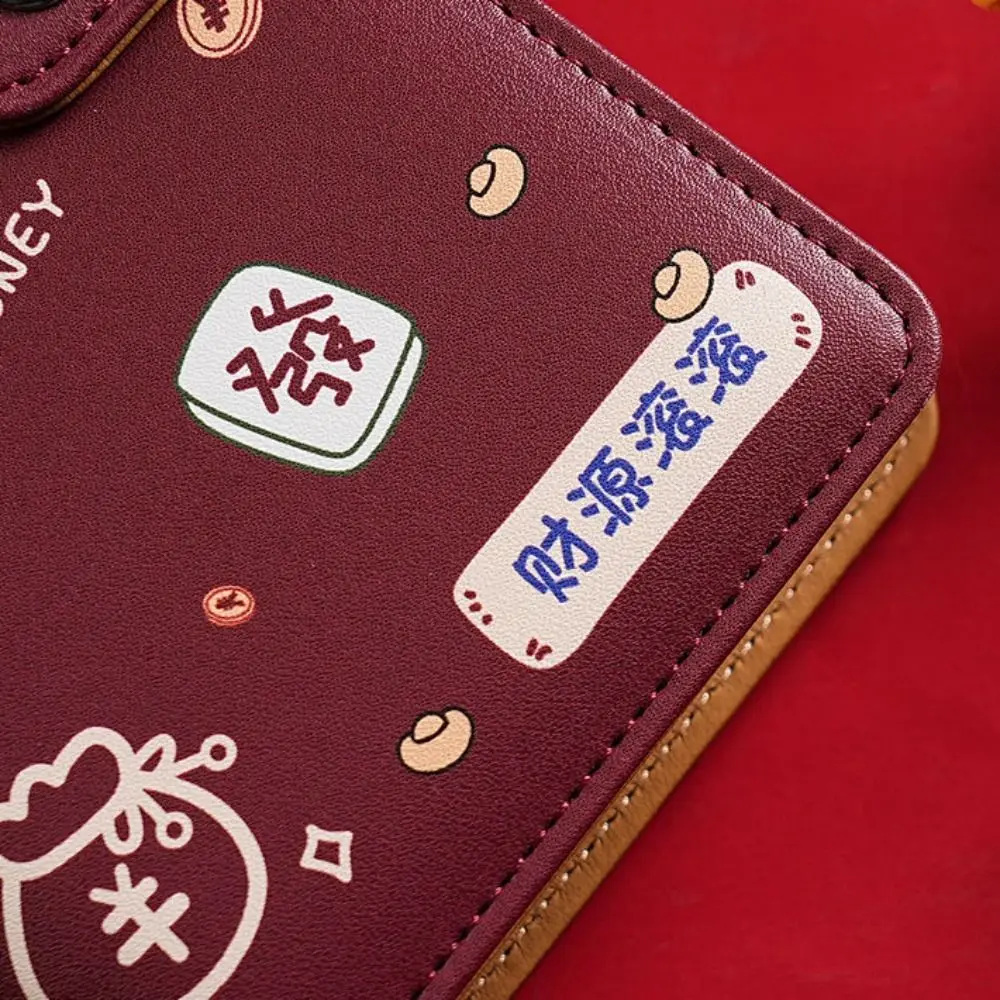 PU Leather Saving Money Binder Refillable Portable Cash Budget Binder Storage Wallet Handbook Envelopes Saving Challenges