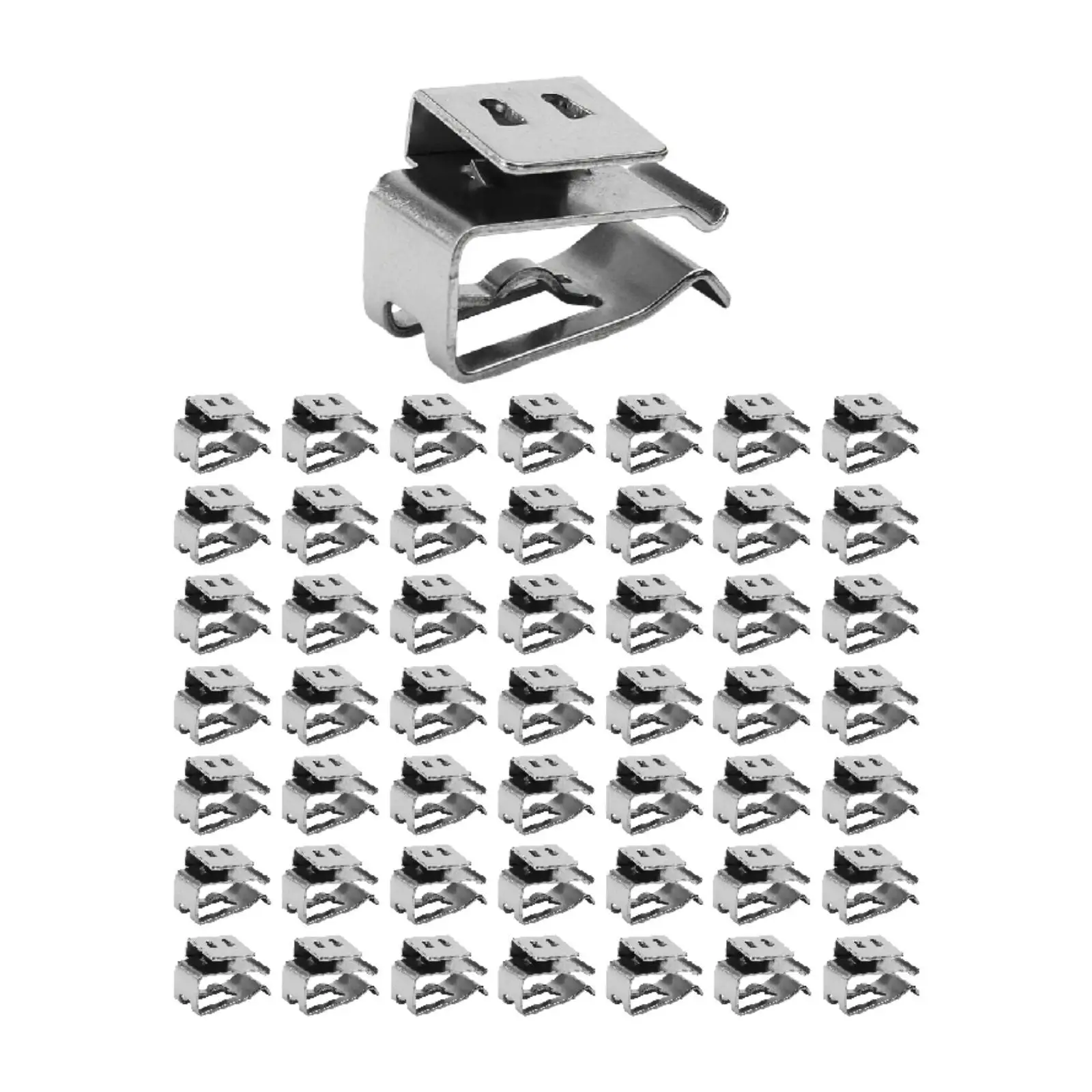 Durable Solar Cable Clips Double Sided Metal Wire Holder for Folding Solar Panel 12V Flexible Installation