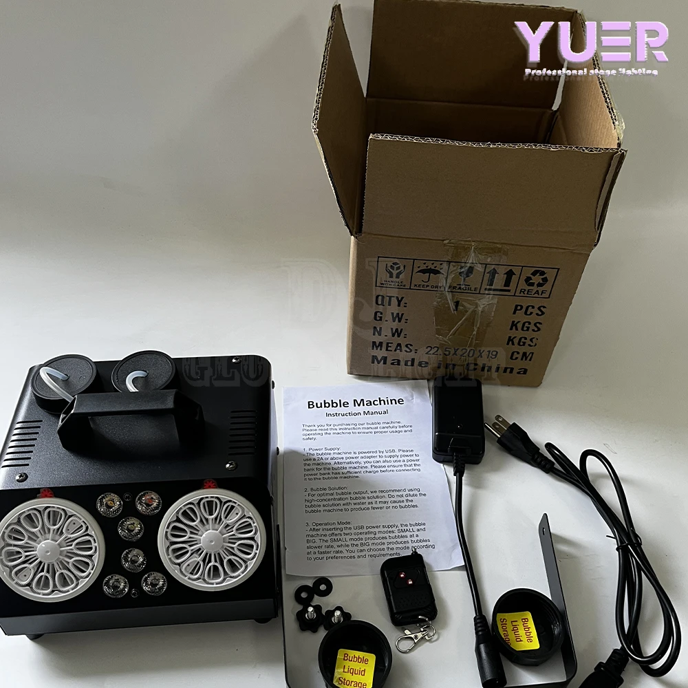 Bubble Machine Automatic Blower Maker Remote Control stage effect machine for Indoor Outdoor Xmas Party Birthday Weddi