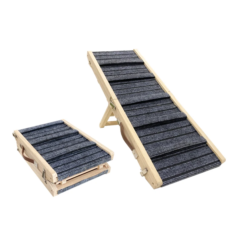 Wood Pet Dock Ramp and Car Climbing Ladder Slim Cat and Dog Ramps dog step stairs for  Pet Access