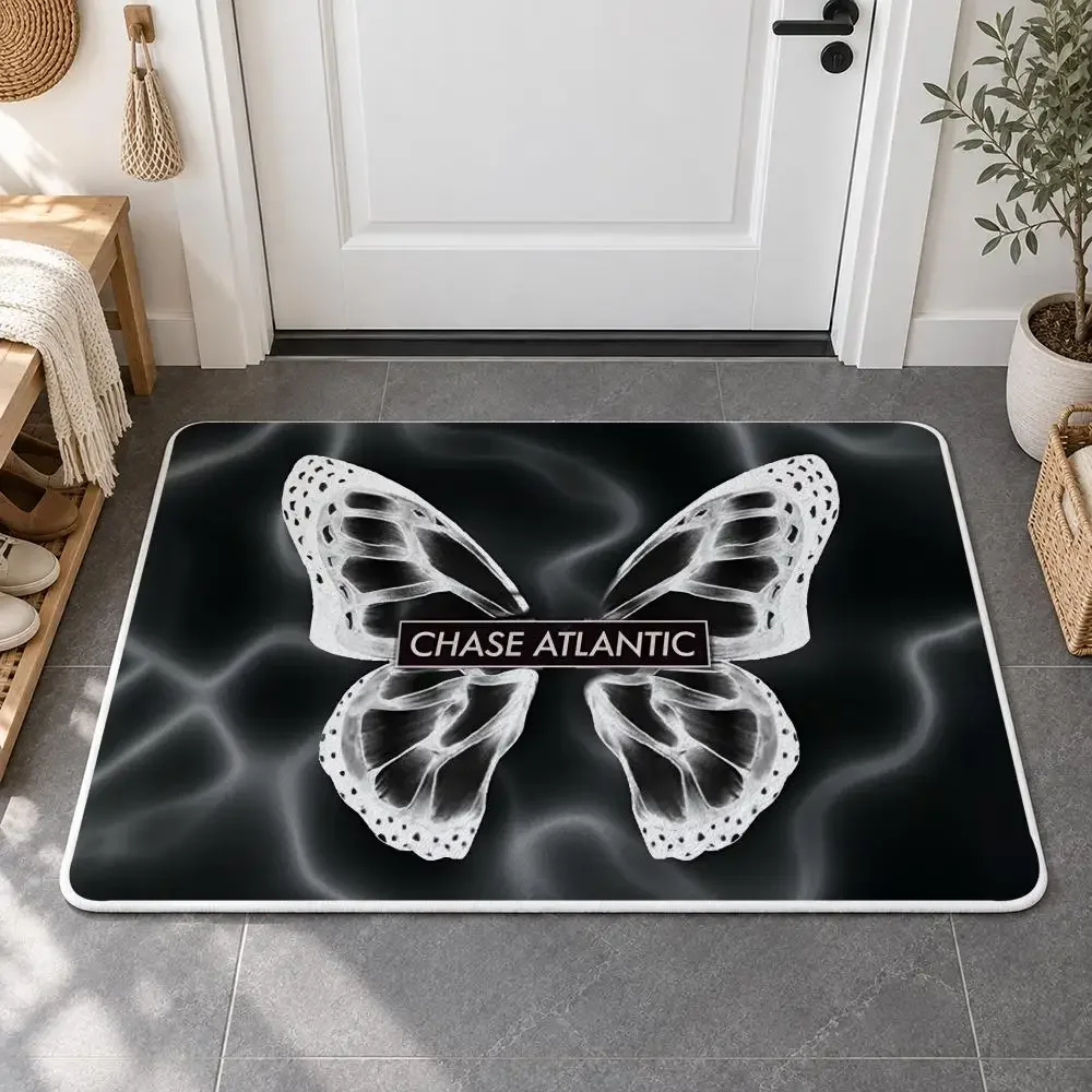 Rock Fashion Band Chase A-Atlantic Floor Mat Flannel Rug Soft Non Slip Door Mat for  Bedroom Living Room Entryway Home Decor