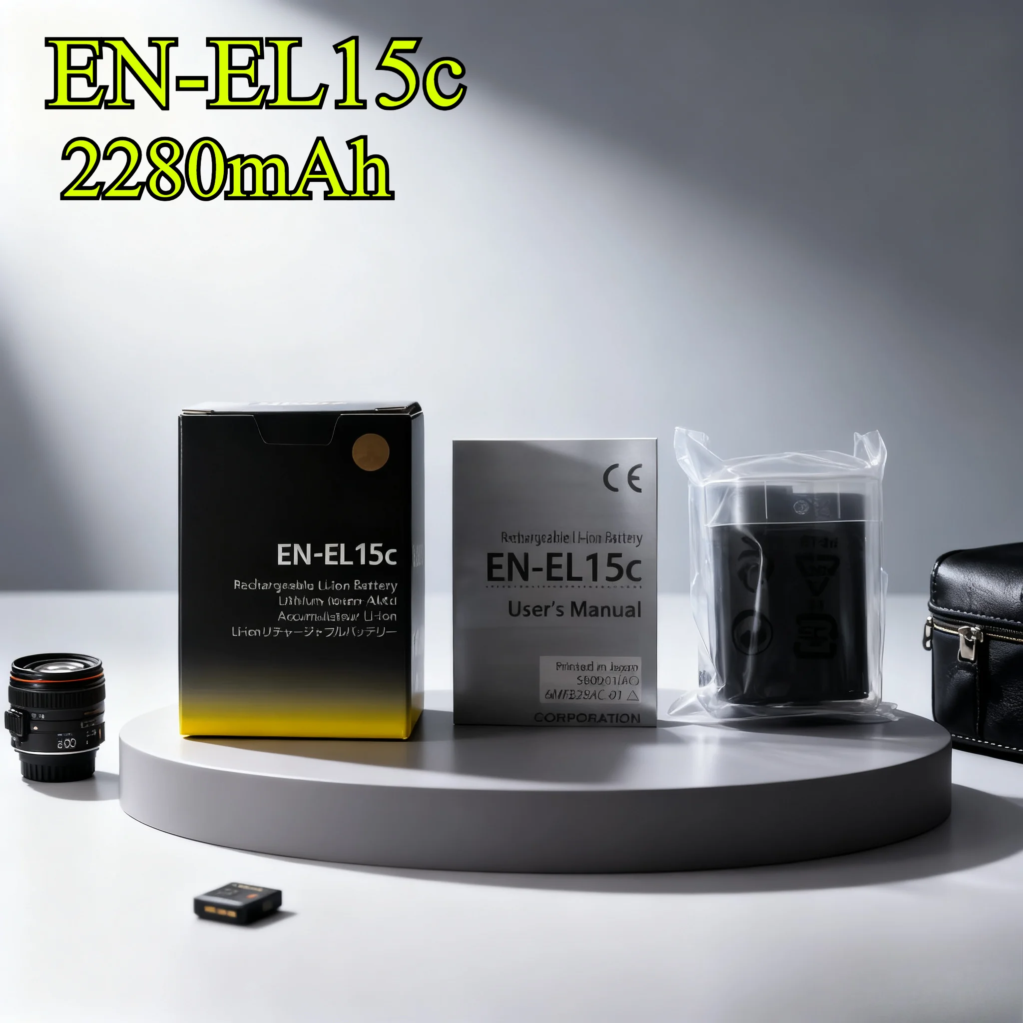 

2280mAh EN-EL15c Replacement Battery for Nikon Z5/Z6/Z7 II/D850/D810/D780/D610 Li-ion Power Cell with Long Lasting Performance