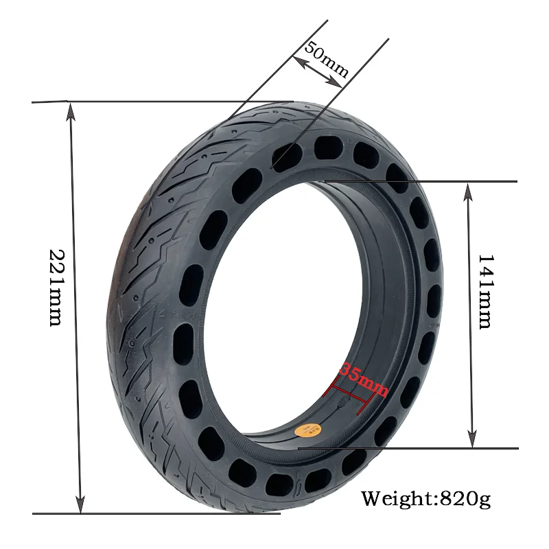 Original Tyre for Ninebot E22 E25 E45 Electric Scooter Kick 9x2 Front Rear Wheel Solid Tire Replacement Parts