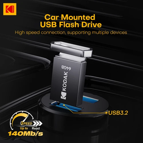Imagen 2 del producto KODAK K113 Mini unidad Flash USB USB3.2 Pen Memory Drive de alta velocidad 140 MB/s 16GB 32GB 64GB 128GB UDisk memoria portátil para PC de coche
