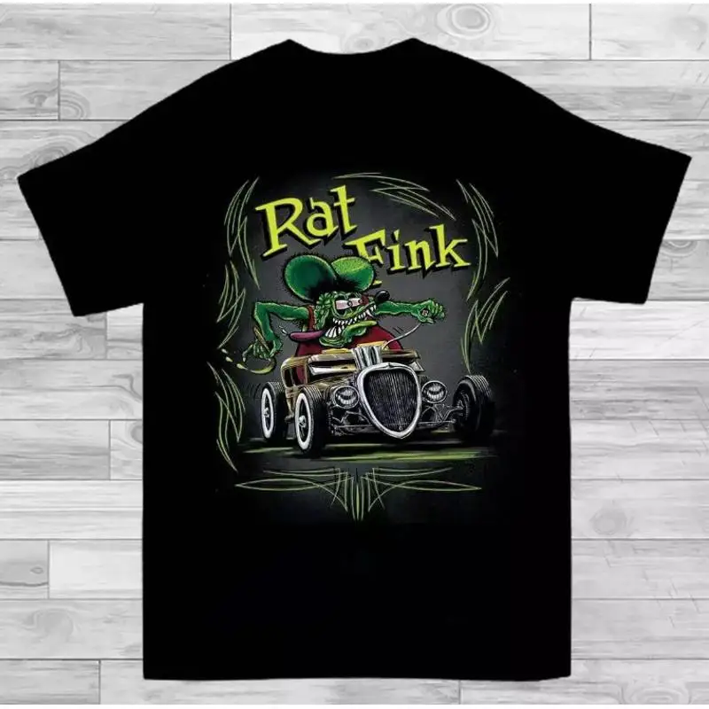 Hot Ed Roth Rat Fink 100 Cotton Black All Size T Shirt TT084