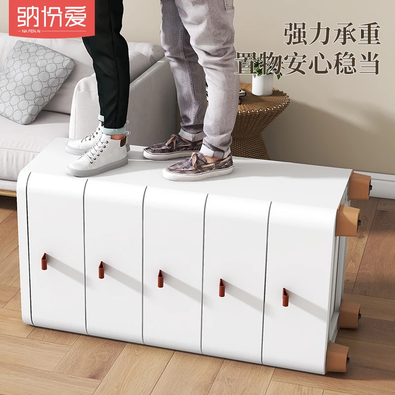 XL Living Room Snack Plastic Multi-Layer Chest of Drawers Japanese Cabinet Storage Cabinet