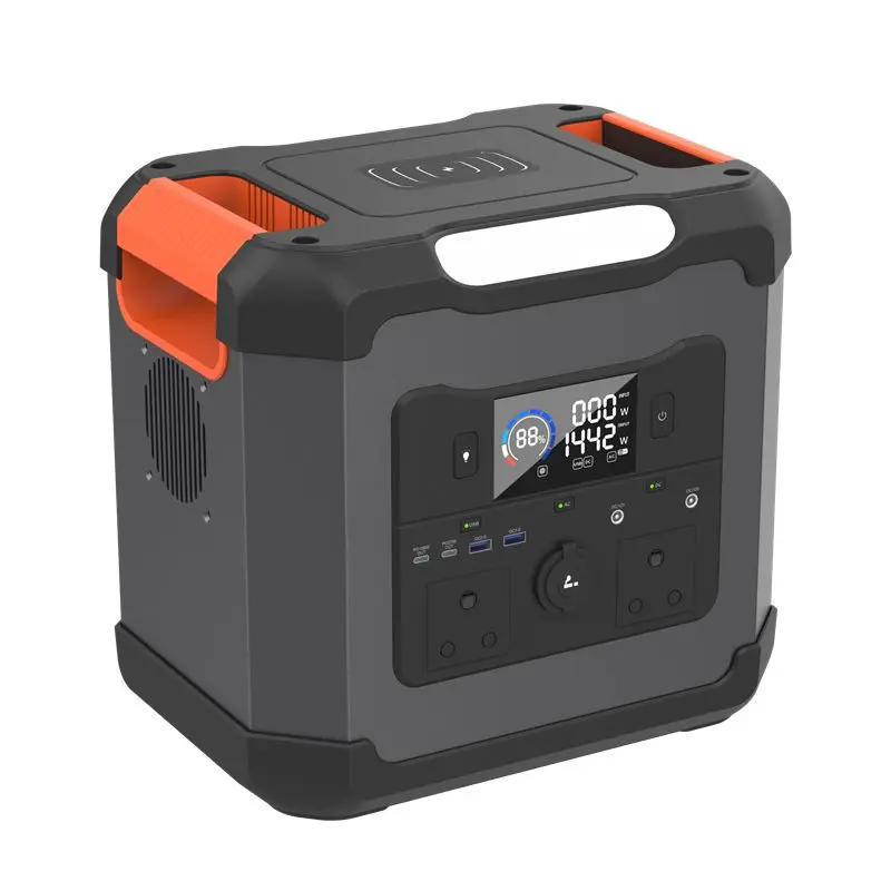 Portable solar charging 1200W 2500W 3600 power station inverter with Lifepo4 battery