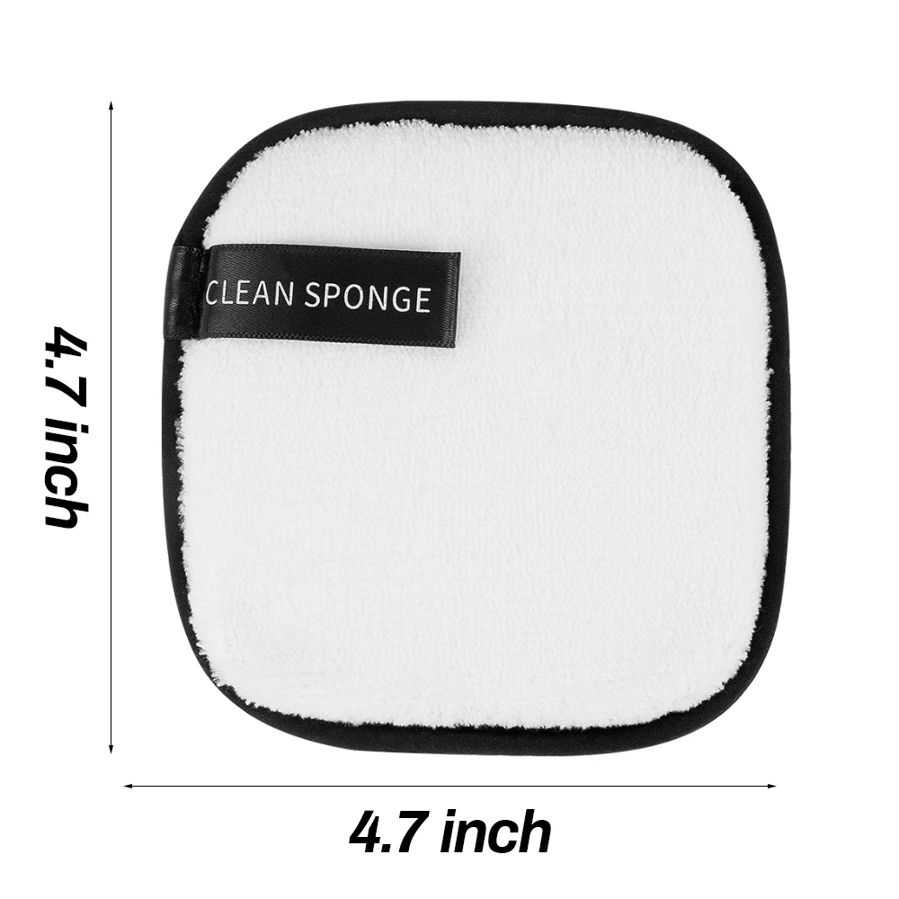 Double Sided Makeup Remover Pads Microfiber Make Up Removal Sponge Reusable Face Cosmetic Cleaning Cotton Wipes Beauty Tools