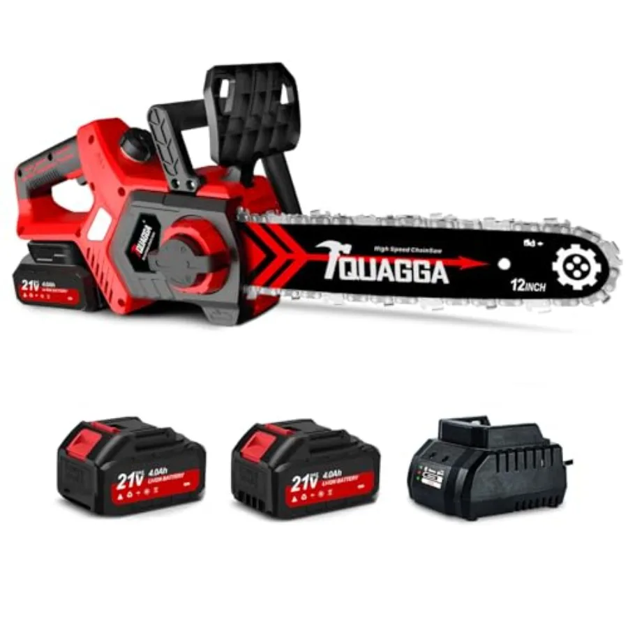 

Аккумуляторная цепная пила 21В, 12 дюймов, мощная бесщеточная пила для резки древесины, обрезки деревьев и многого другого! Аккумулятор и зарядное устройство I