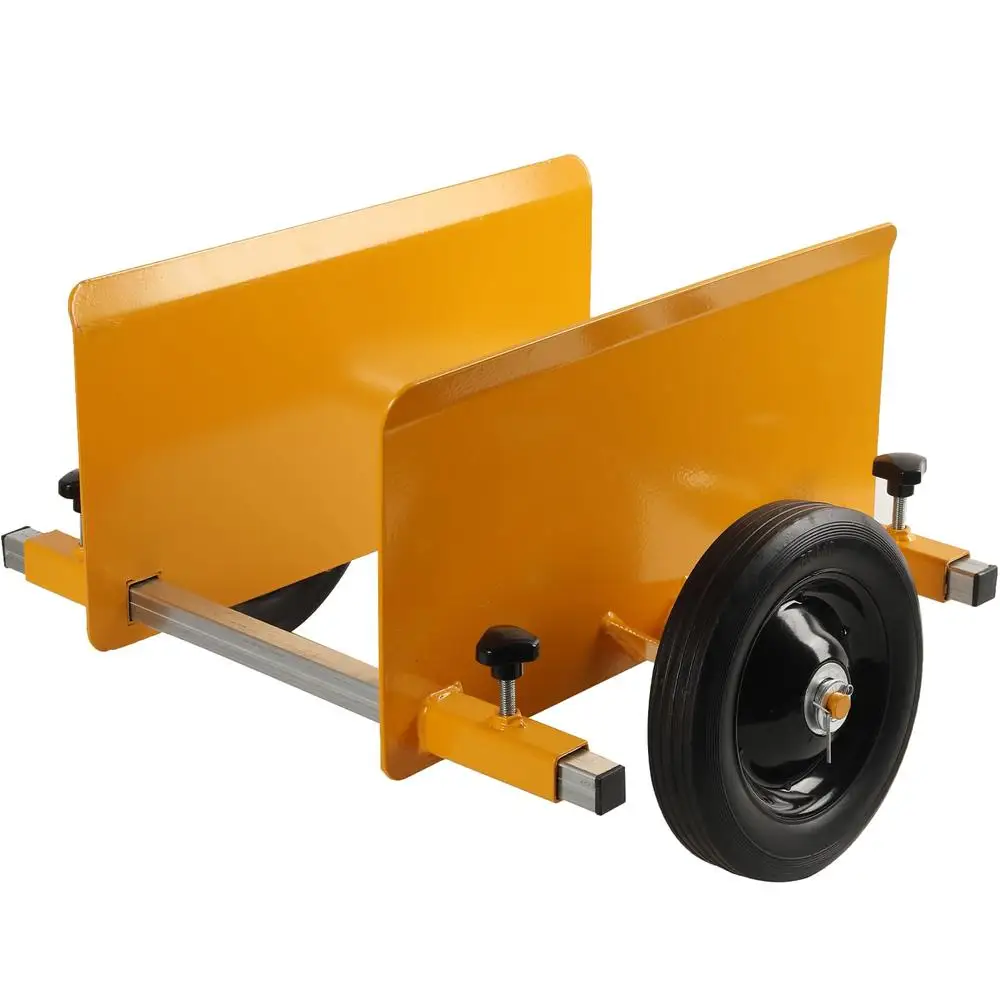 Panel Mover Dolly Heavy Duty 600lb Capacity Solid Rubber Wheels Adjustable Clamp Sturdy Alloy Steel Construction